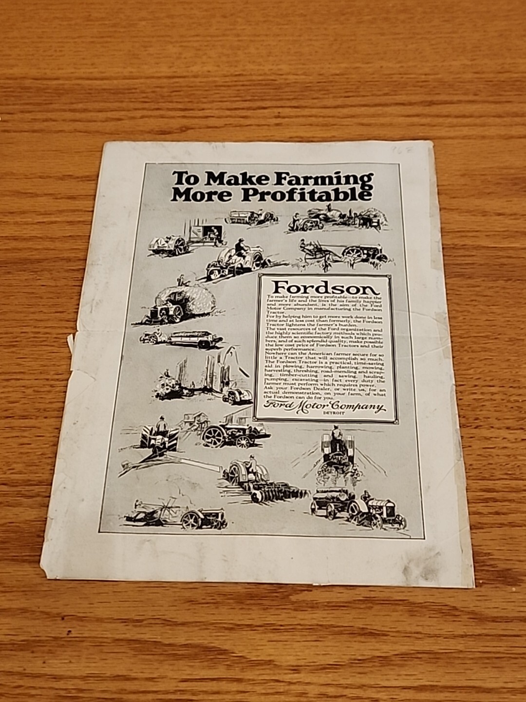 The Fordson Magazine September October 1924 Vintage Original