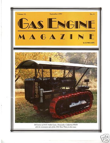 1921 Best Crawler Tractor, Forest’s Gas Motor Engine, Homemade Buggies