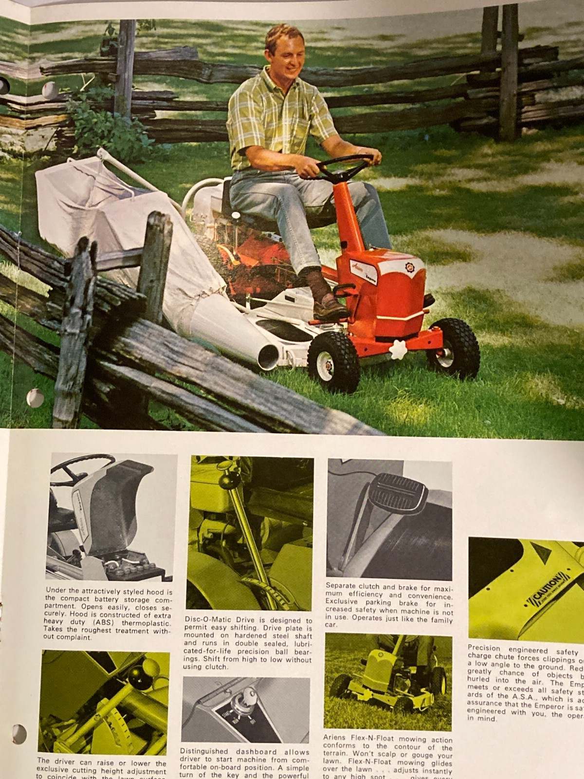1969 Ariens Riding Mower Tractors Brillion, Wisconsin, Mower Tractor Catalog