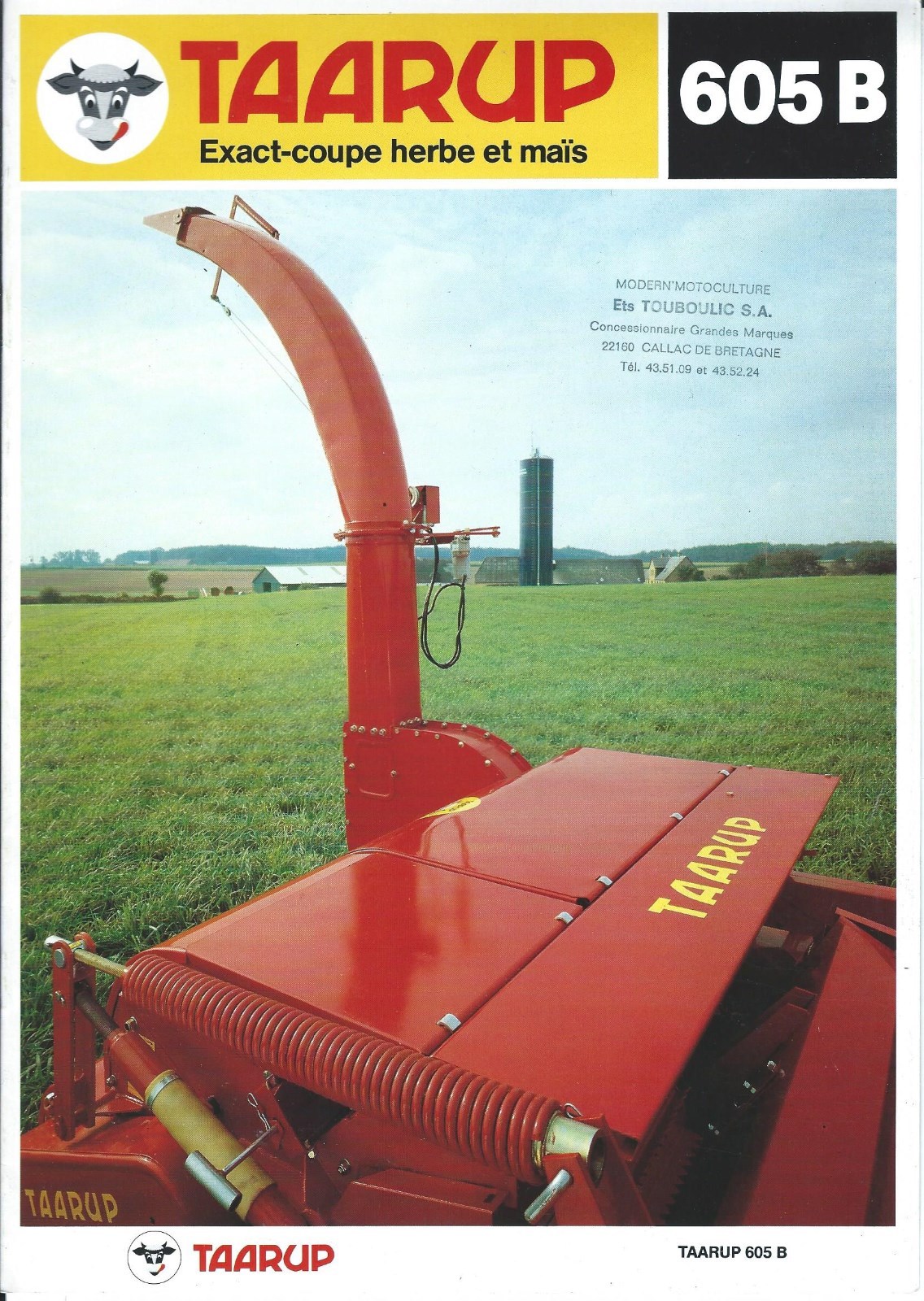 Farm Equipment Brochure – Taarup – 605B Exact Coupe Herbe Mais – FRENCH (F4747)