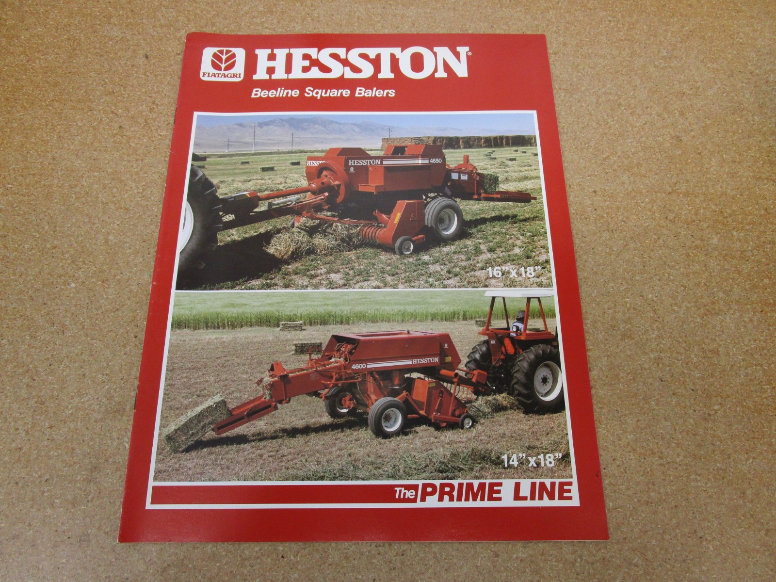 1985 HESSTON Beeline Square Baler sales brochure 8pg ORIGINAL farm hay equipment