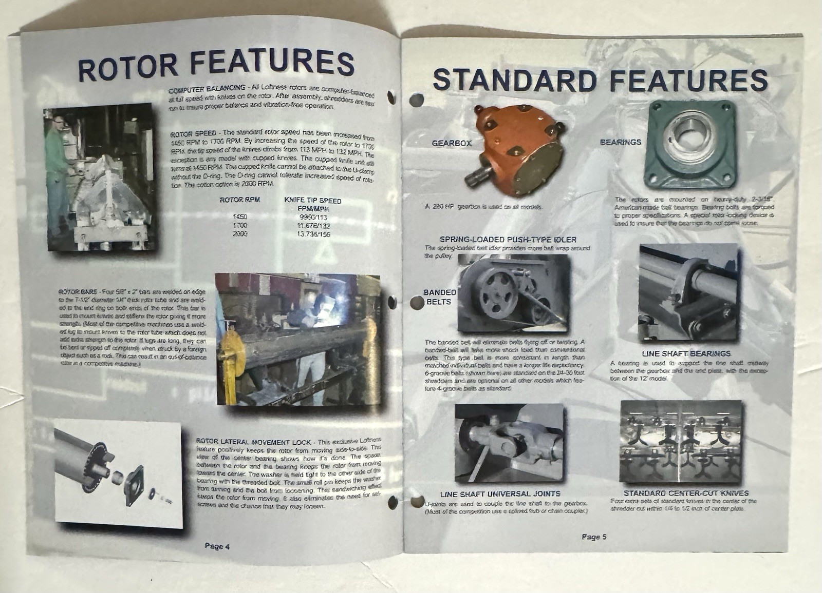 Loftness Flail Shredders And Mowers 2009 Dealer Catalog Brochure Agriculture