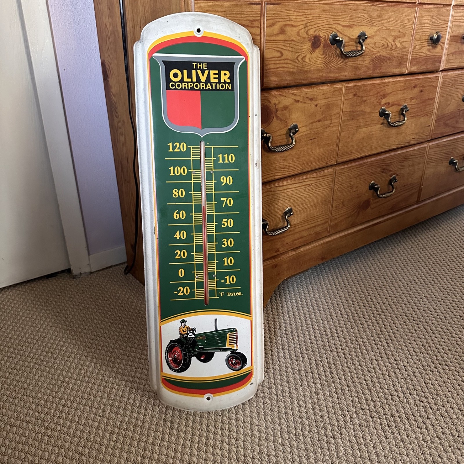 Working Vintage Large Oliver thermometer – Made by Taylor