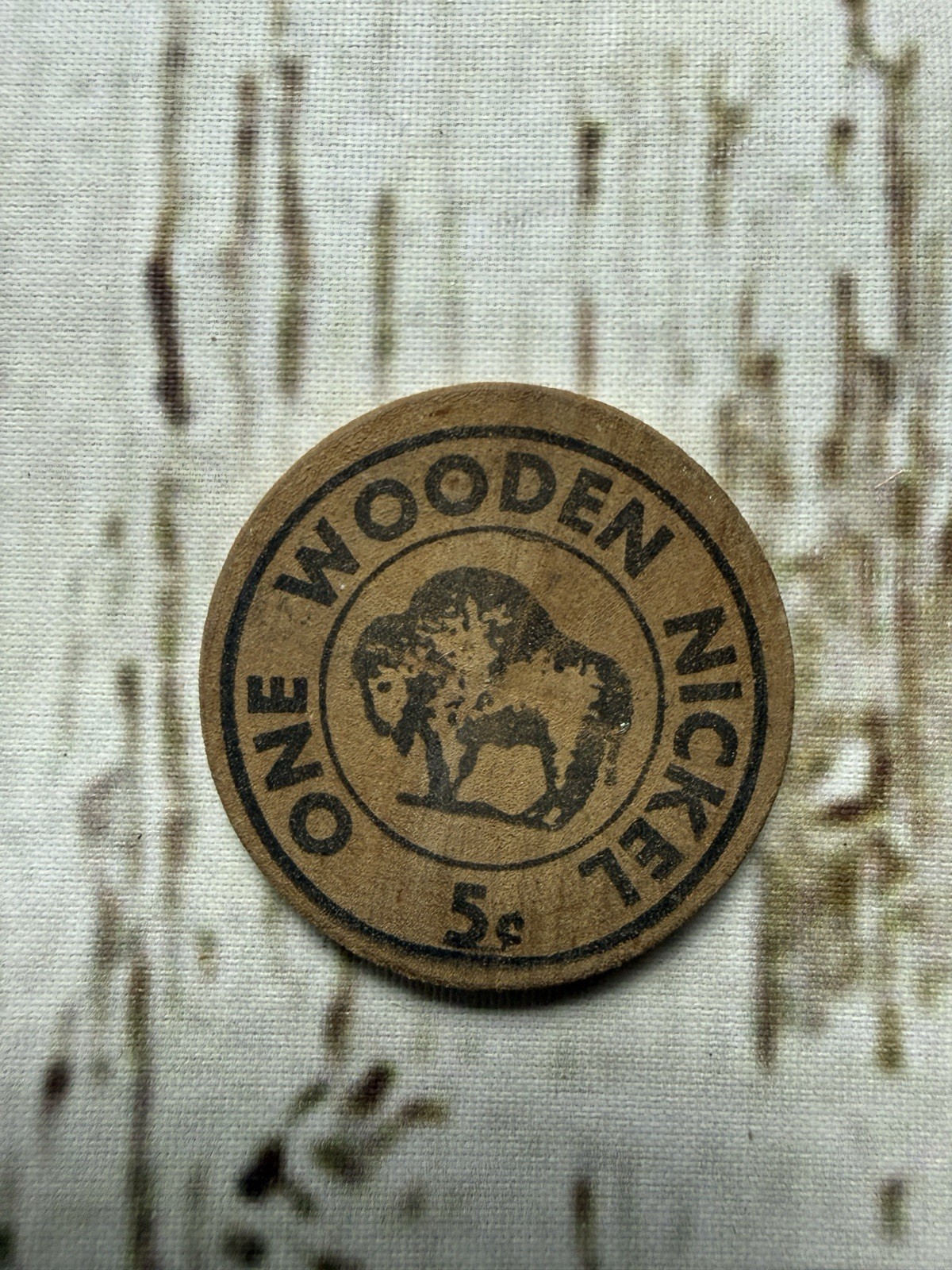 VTG New Holland Sales Stables New Holland PA 1976 Advertising Wooden Nickel Coin