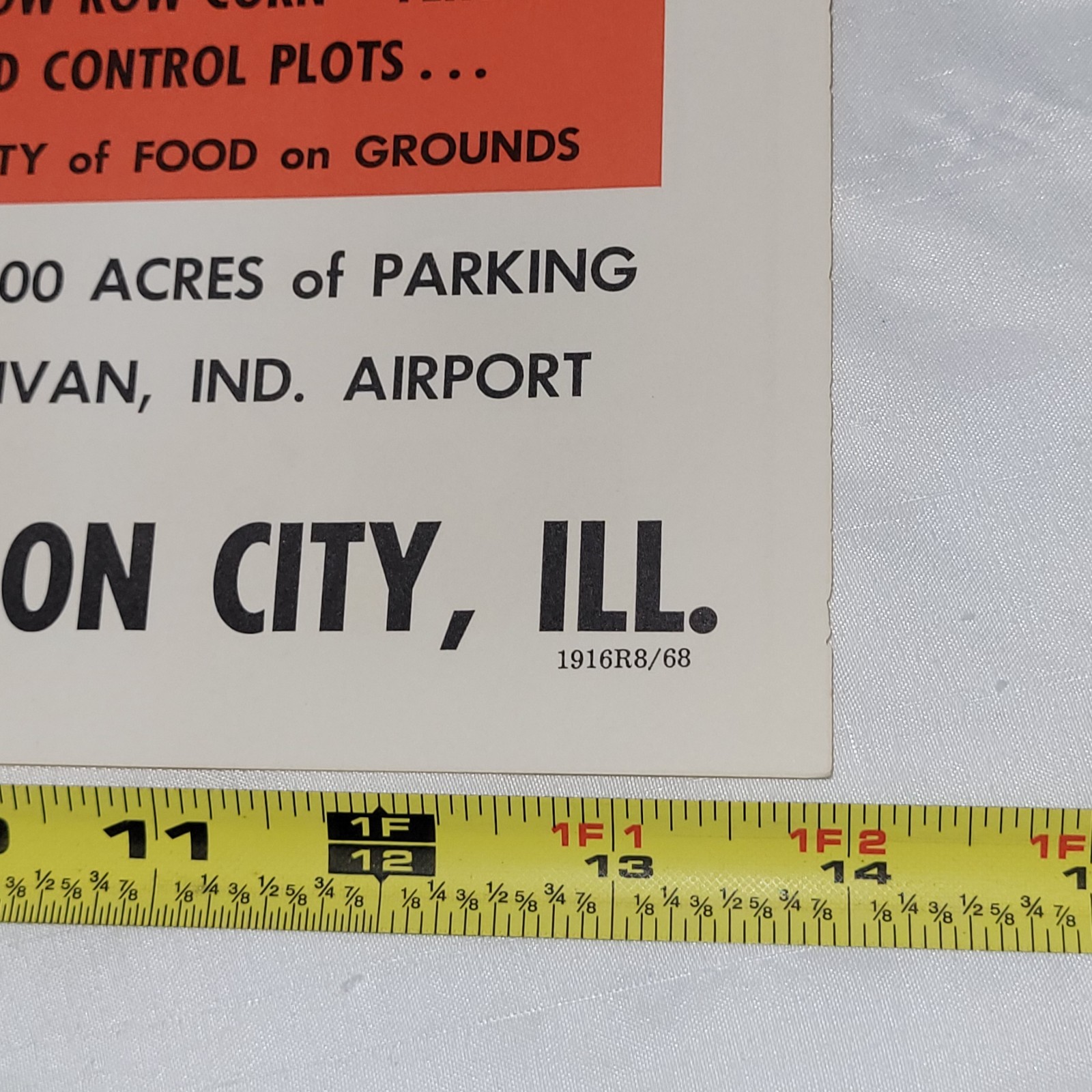 RARE 1968 Farm Power 14 Annual Show Gettinger Farms Sullivan IN. Poster