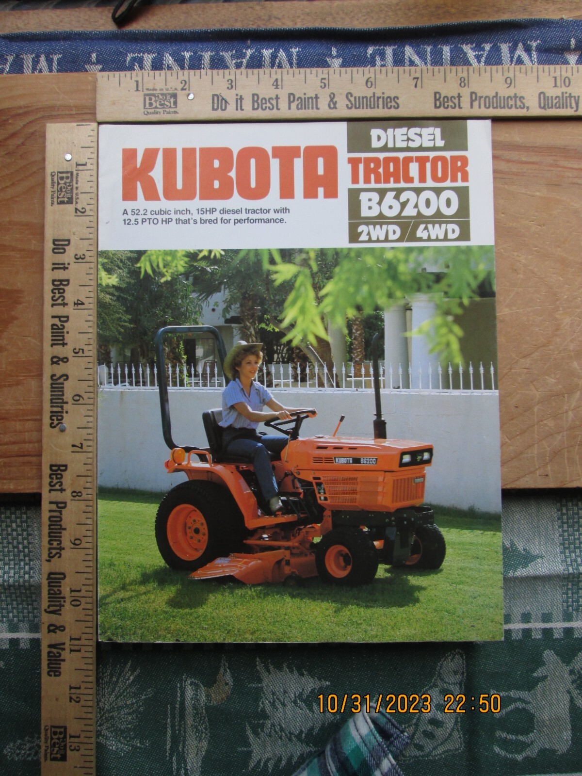 kubota diesel tractor 2WD 4WD b6200 brochure 1983