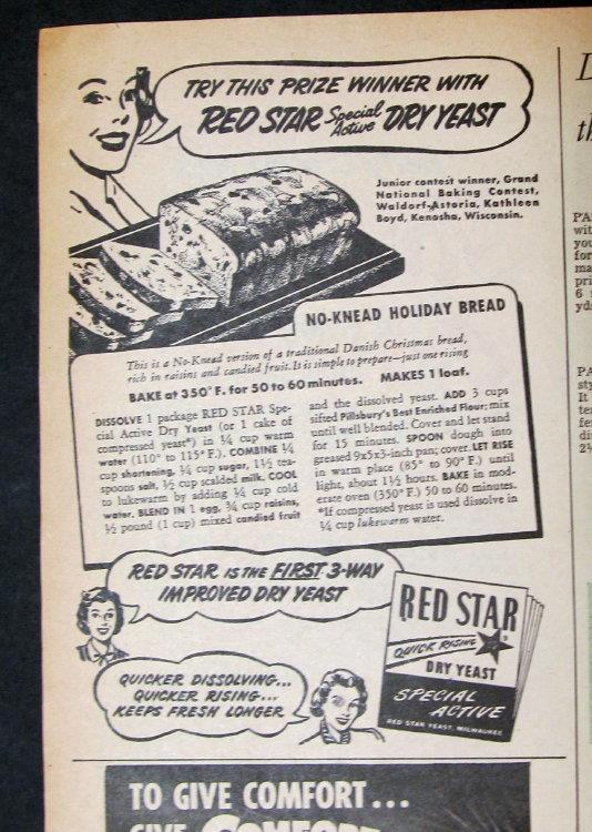 Original 1952 Red Star Ad Features Kathleen Boyd of Kenosha Wisconsin