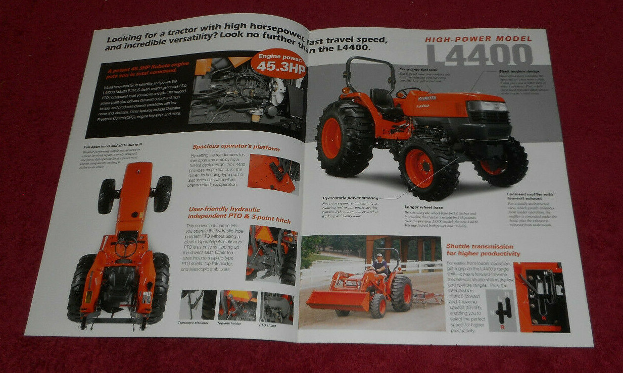2005 Kubota Diesel Tractors Standard L Series Advertising Brochure