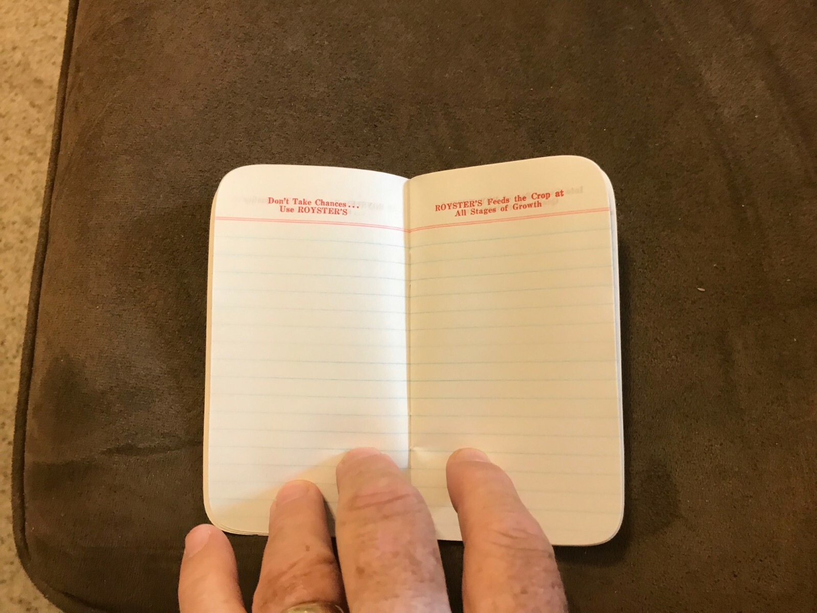 Royster Plant food Advertising FArmers Reference Notebook Circa 1959 NOS