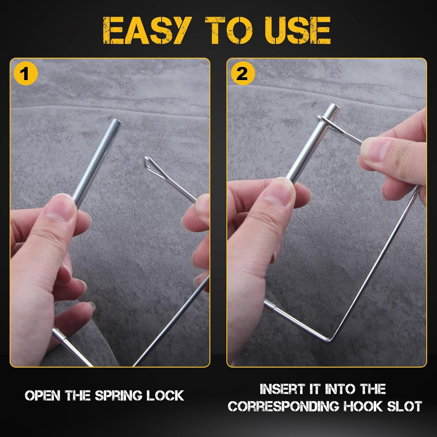 10 PCS Trailer Coupler Pin 1/4-Inch Diameter 4-Inch Long Shaft Locking Pin Se…