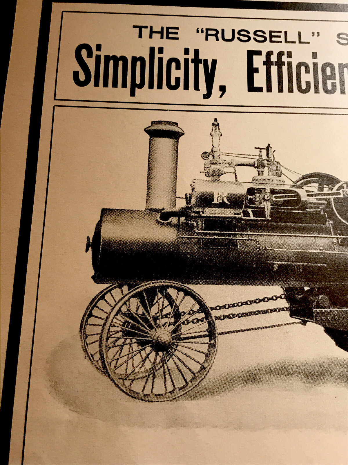 1906 Russell & Co Traction Engine Farm Implements Advertising – Massillon – Ohio