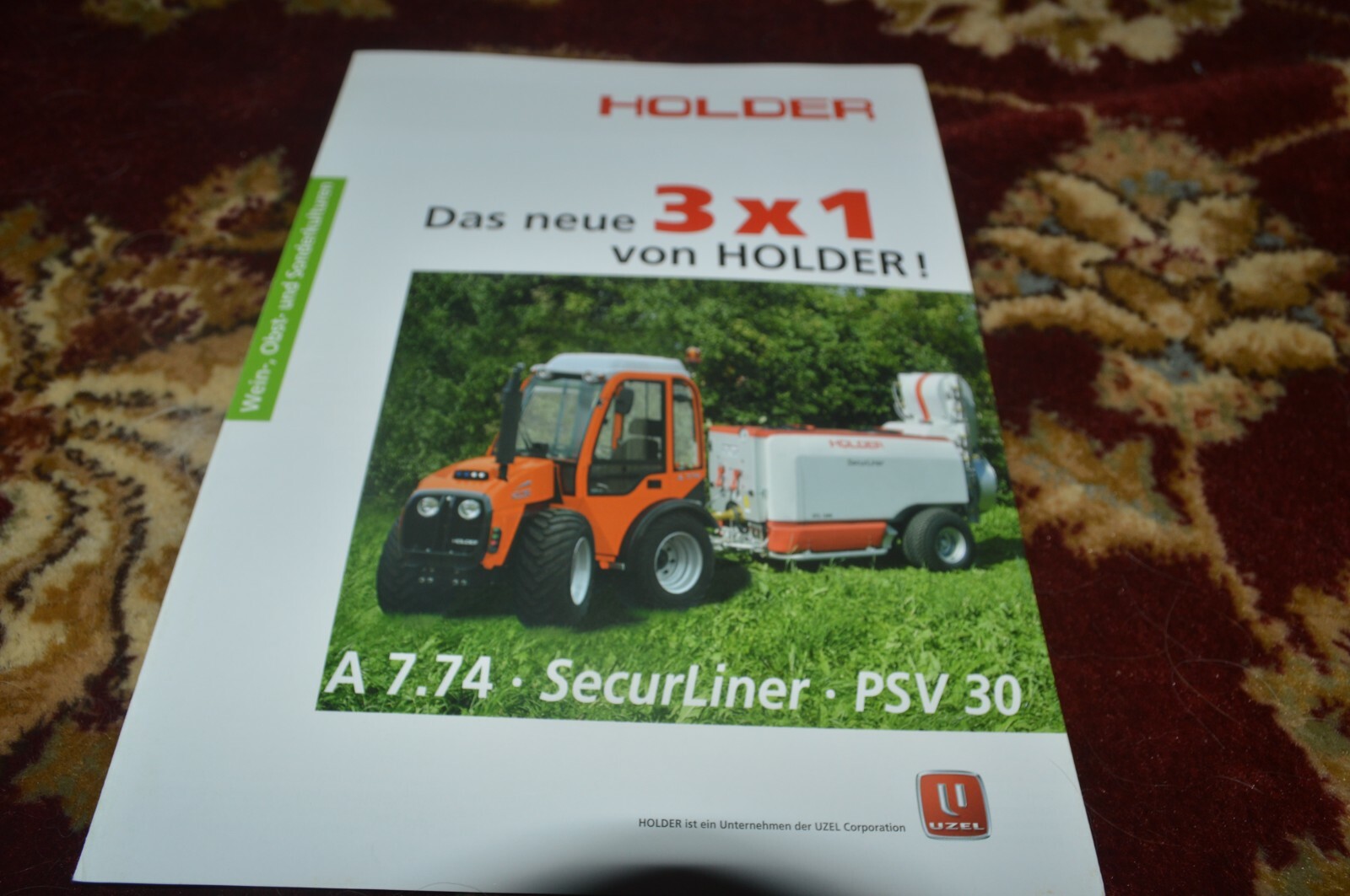 Holder PSV30 Tractor Brochure FCCA