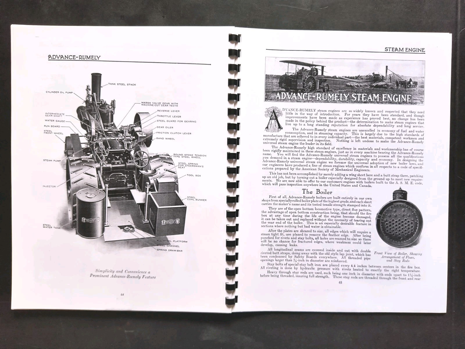 Rumley Oil Pull Tractor Dealer Brochure Owners Manual Print Advertising Reprint