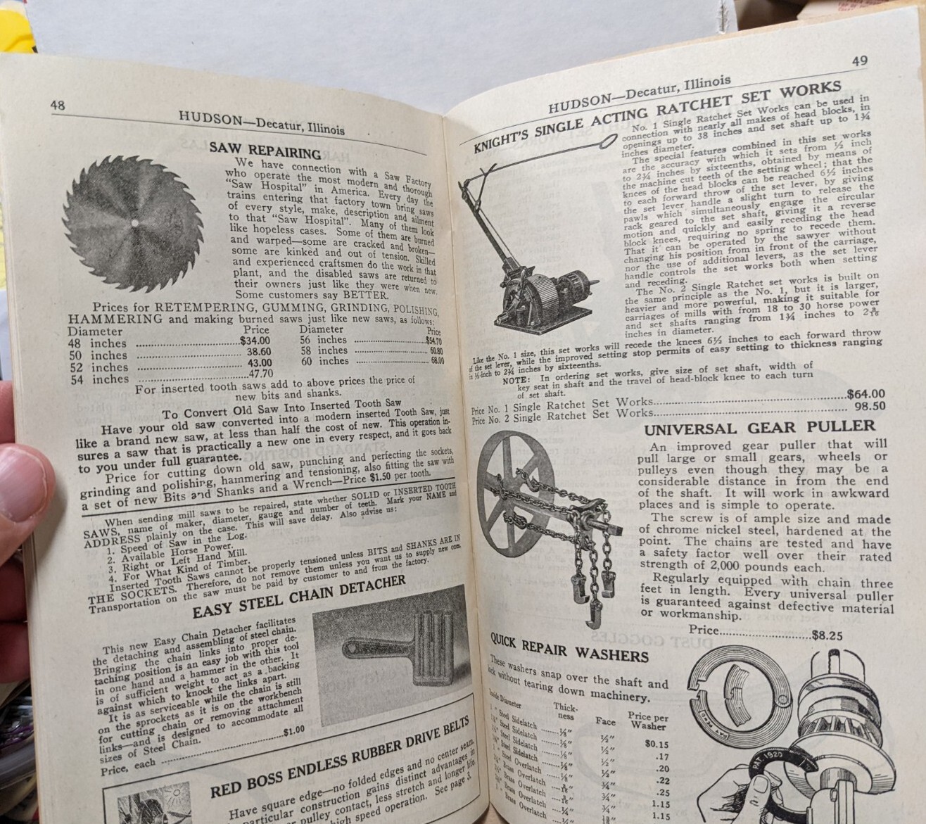 1946 Hudson Machinery & Supply Co Catalog Decatur Illinois IL Thresher Supplies