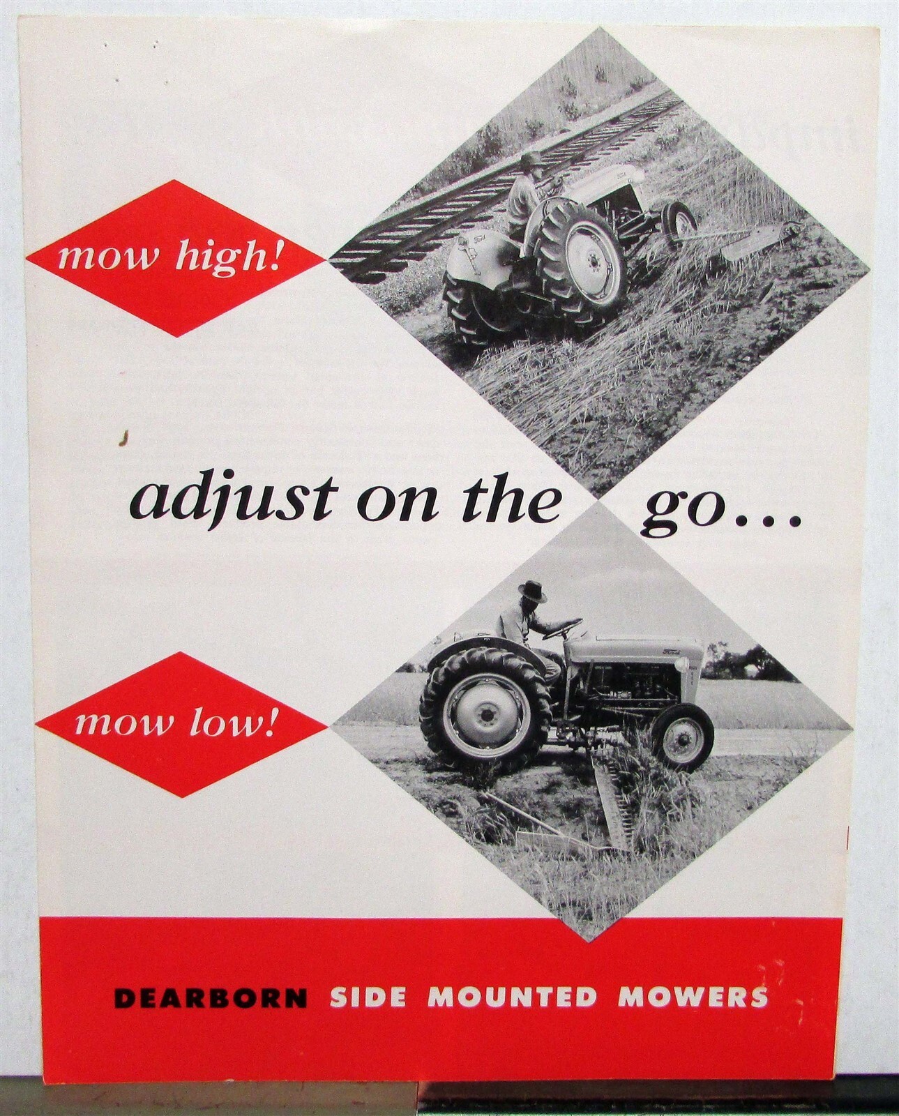 1956 Ford Side Mower Specifications Agriculture Sales Brochure