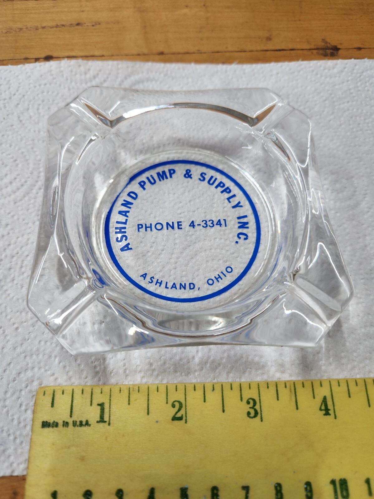 Ashland Pump Ashtray – Vintage Farm Advertising – Ashland Ohio
