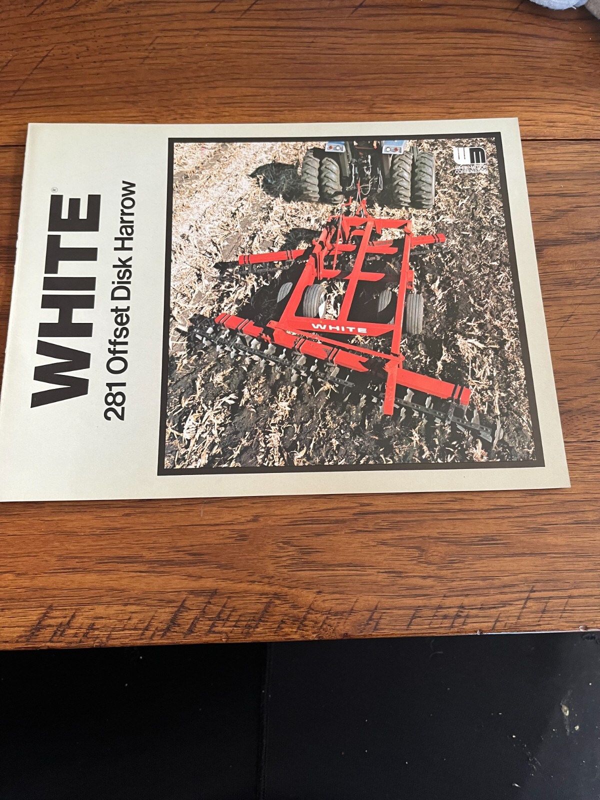 White Tractor 281 Offset Disk Harrow Brochure FCCA