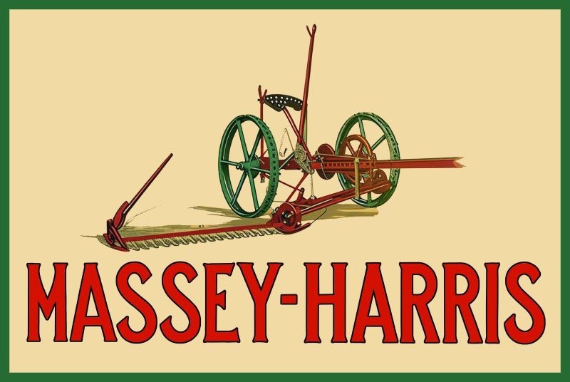Massey Harris Farm Equipment, Implements NEW Sign: 24×36&Prime; XXL Size USA Steel