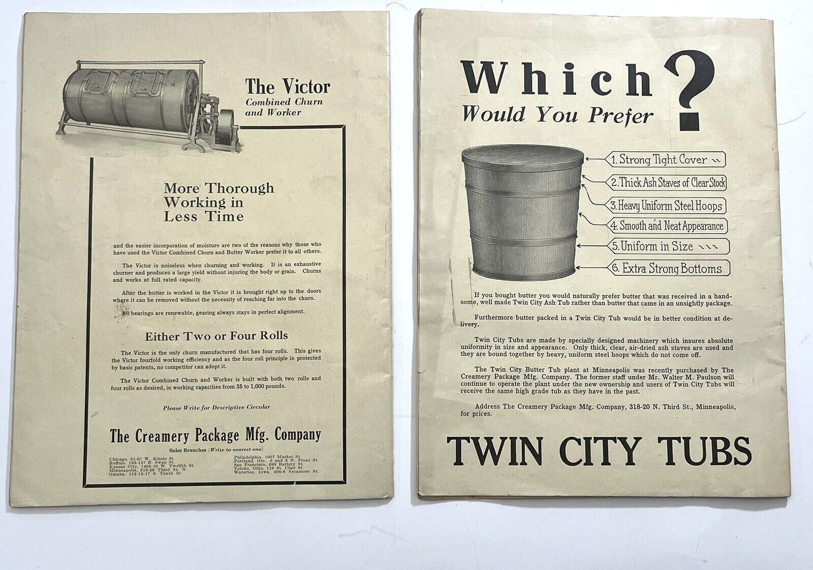 De Laval Dairy Record Farm Magazine Separator St. Paul MN Advertising 1921 LOT 2