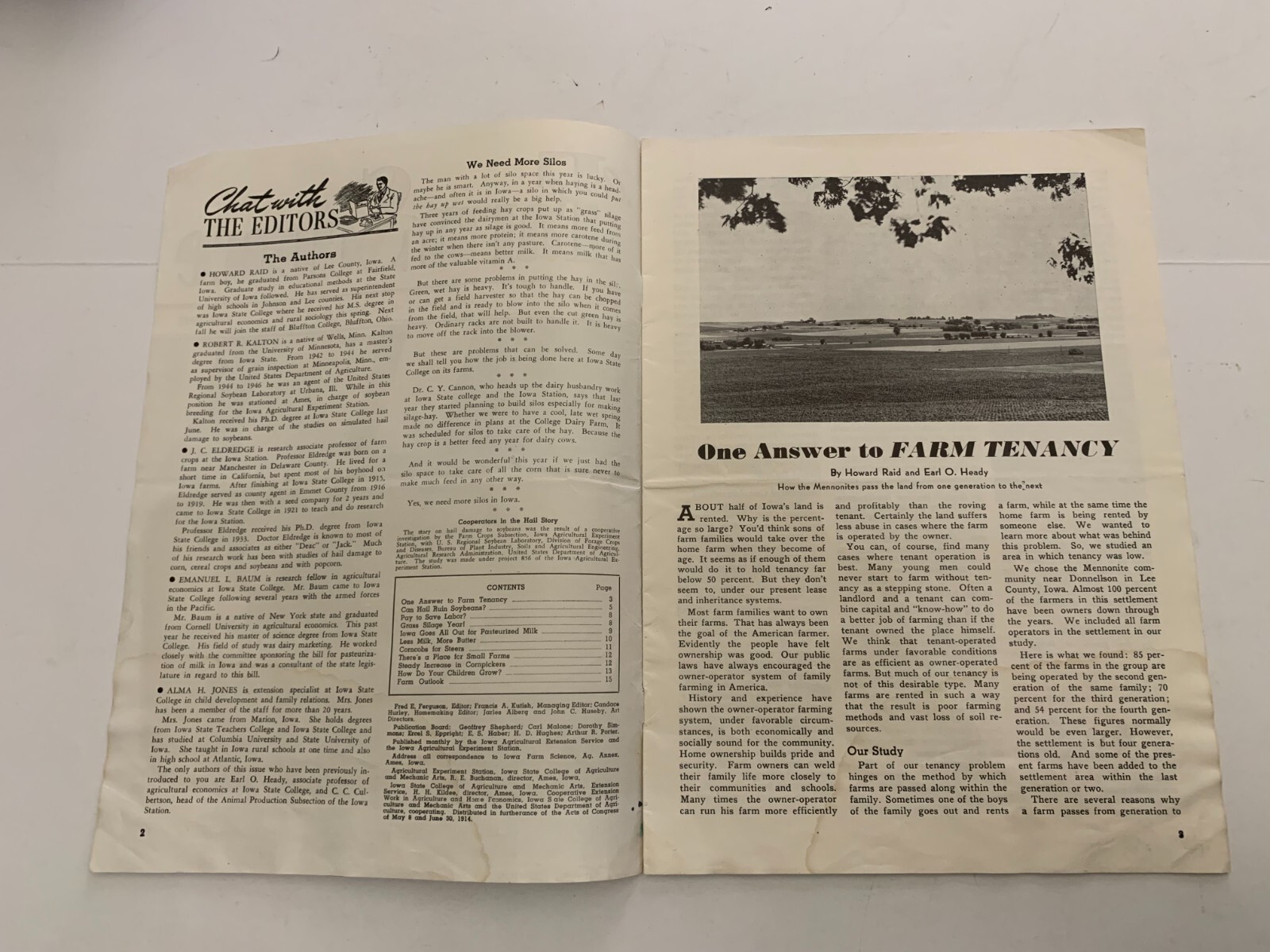 July 1947 Farm Science Reporter Magazine V.2 N.1 Iowa State College Ames IA