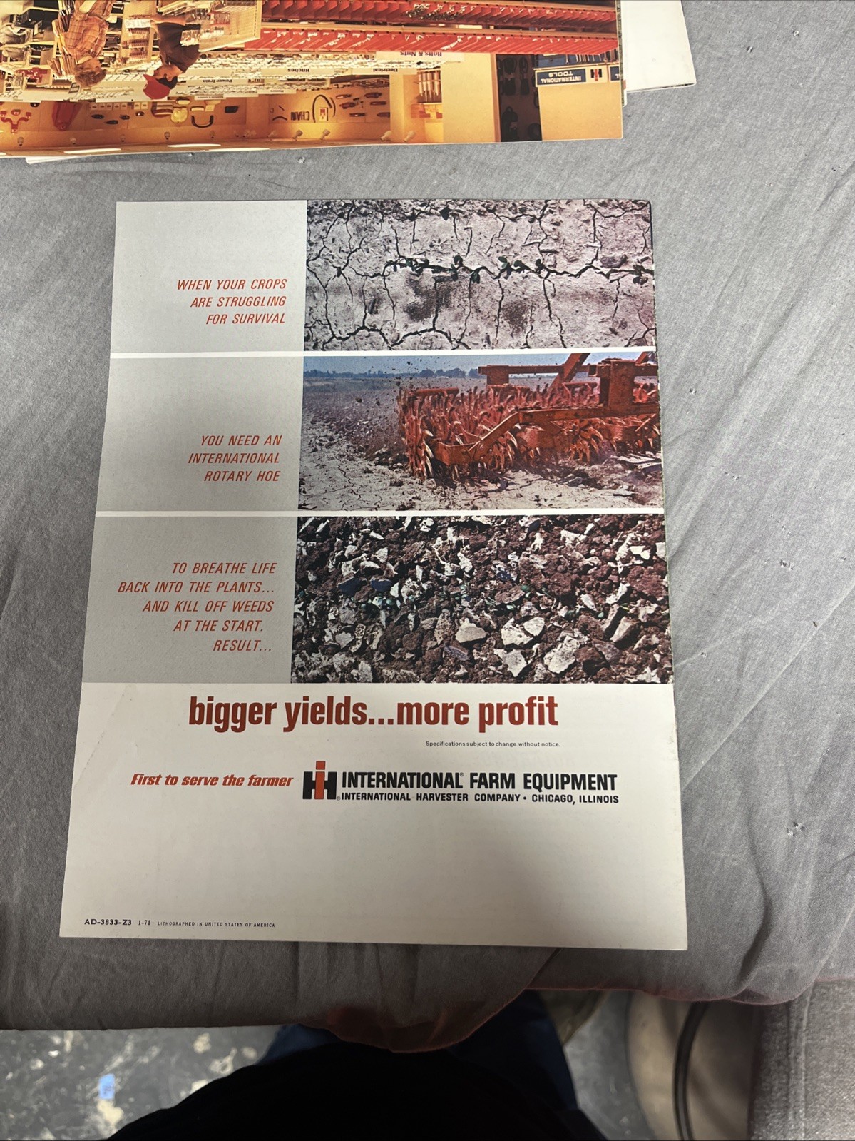 Lot Of 6 Vintage International & Case Brochures Combine, Tillage & Planting