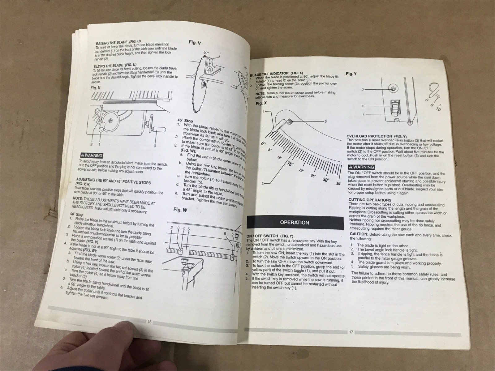 Vintage Craftsman 10&Prime; Blade Table Saw Manual – Model 137.228210
