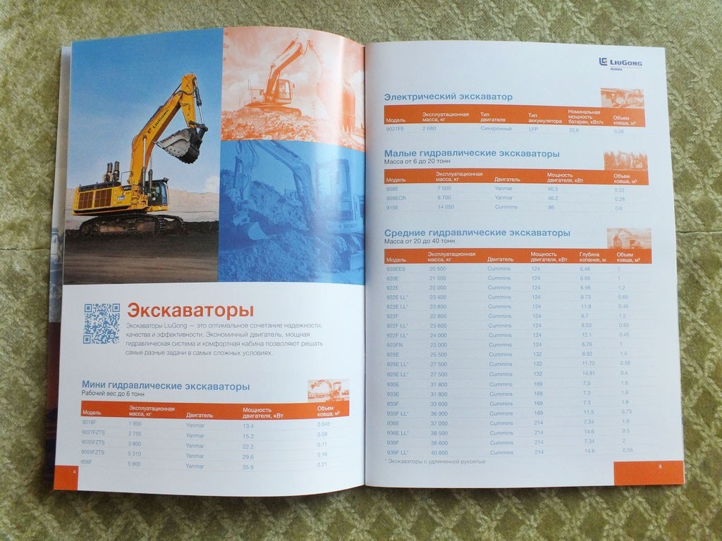 LIUGONG Loader Excavator Bulldozer Dump Truck Full Model Range Brochure 2025