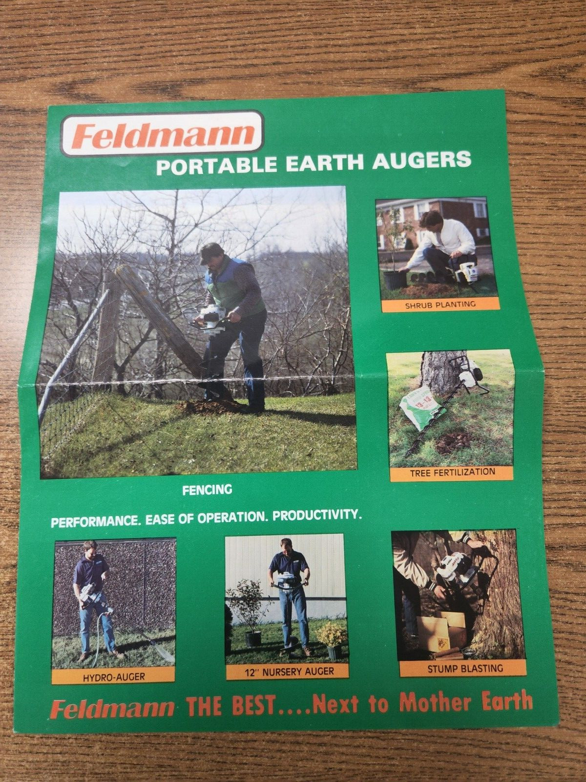 Feldmann advertising: Portable Augers, Aerator Manual, and the Devil Stick