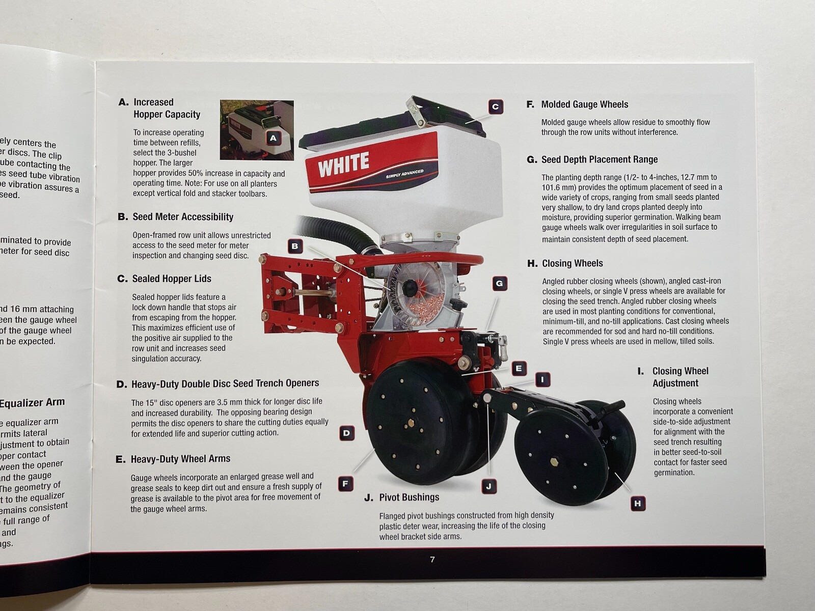 White – 8000 Series Planters Sales Brochure *2011* (Showroom Sales Booklet)