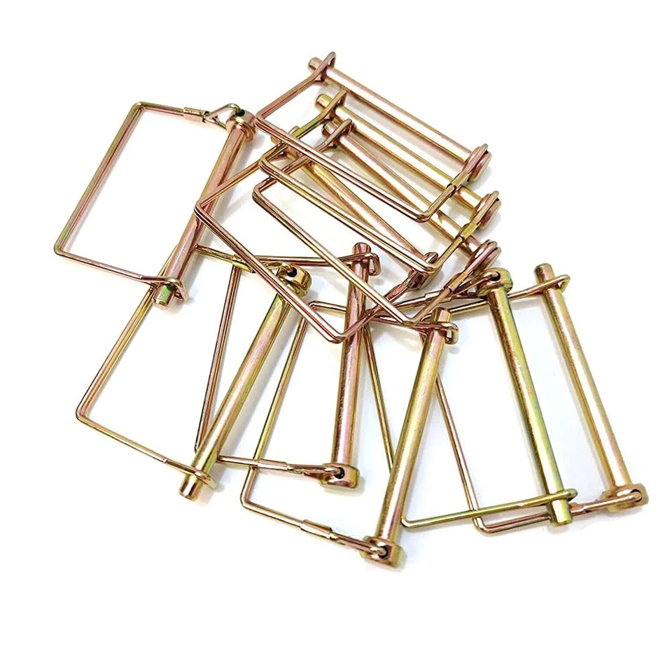 10 Pcs Trailer Coupler Pin 1/4 Inch Diameter 4Inch Long, Heavy-Duty PTO Shaft Lo