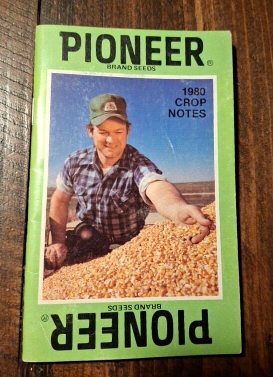 Pioneer Seed Corn 1980 Crop Notes, Unopened Original Package