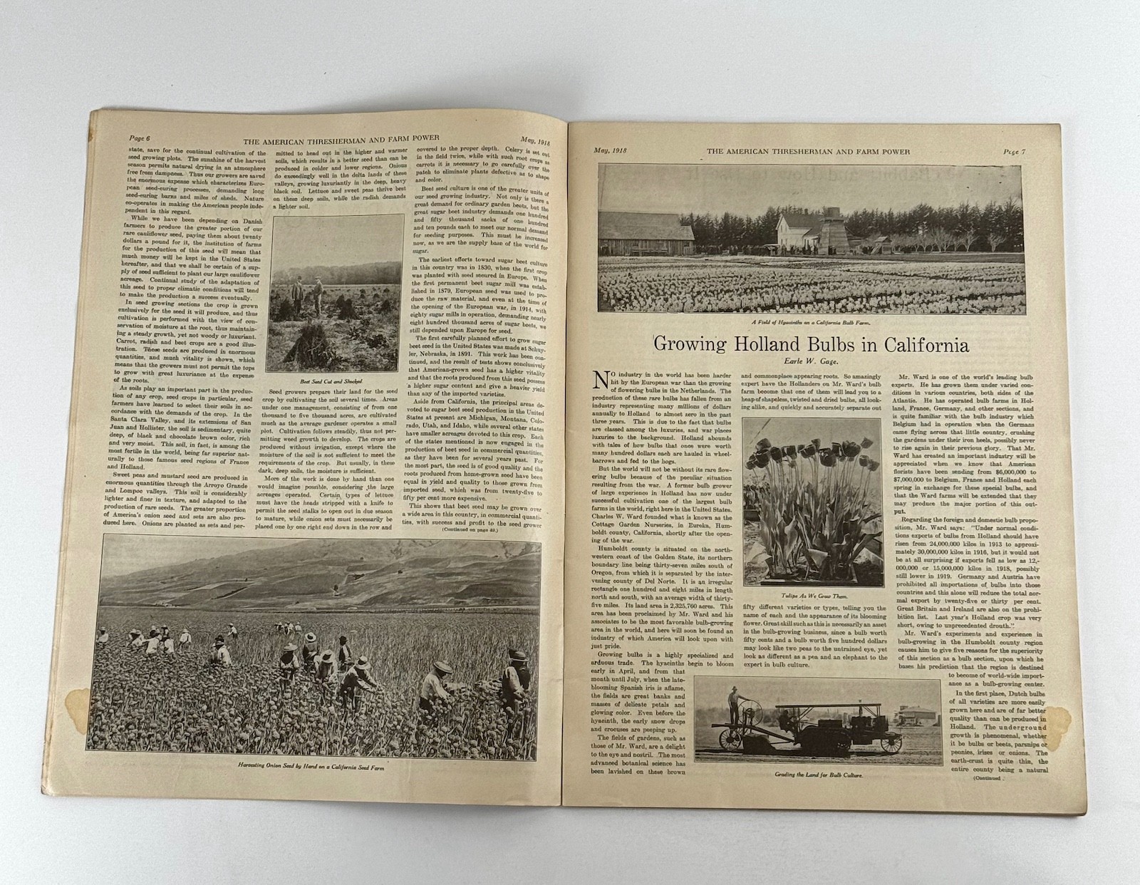 The American Thresherman & Farm Power MAGAZINE May 1918 MADISON, WIS.