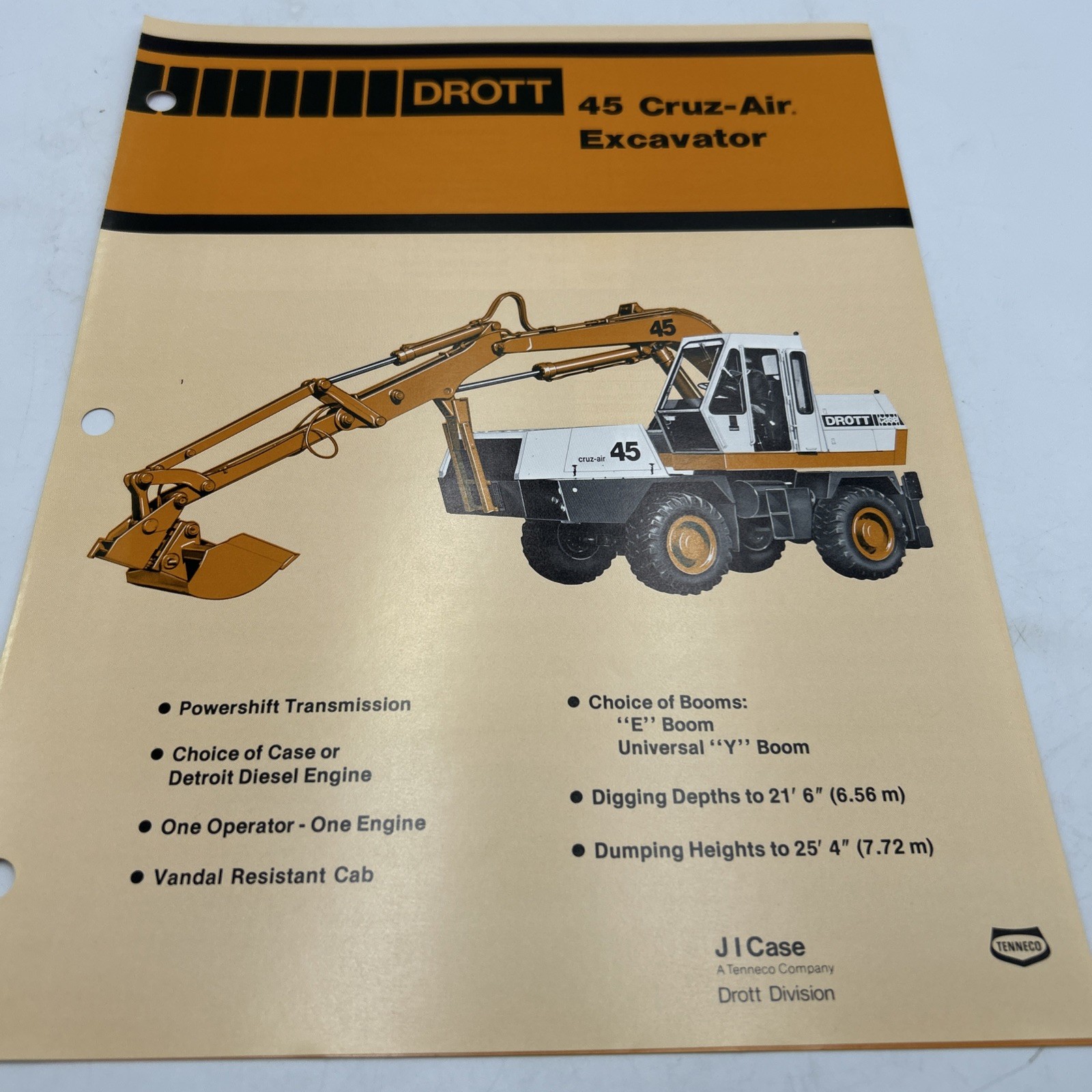 Drott 45 Cruz-Air Excavator Brochure