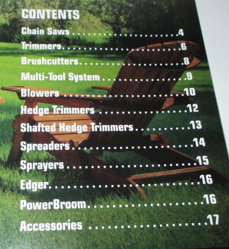 *Shindaiwa 2016 Full Line Sales Catalog Manual Brochure Chain Saws Trimmers &&