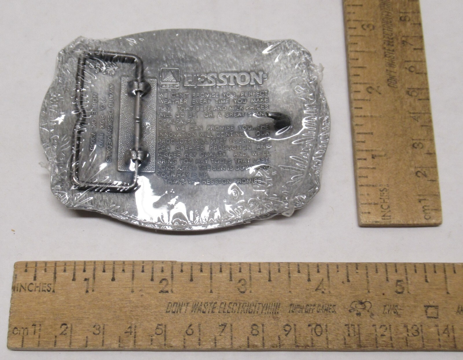 1997 HESSTON – A Half Century of Innovation – BELT BUCKLE – # 1072