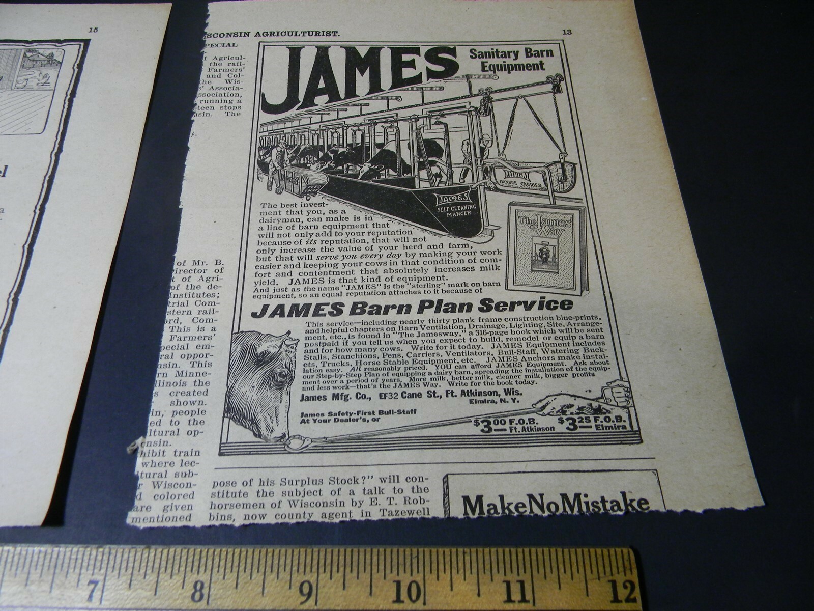 Vintage 1910s Farm Implement Ad Lot Of 4 Man Cave Print Ad 5E1