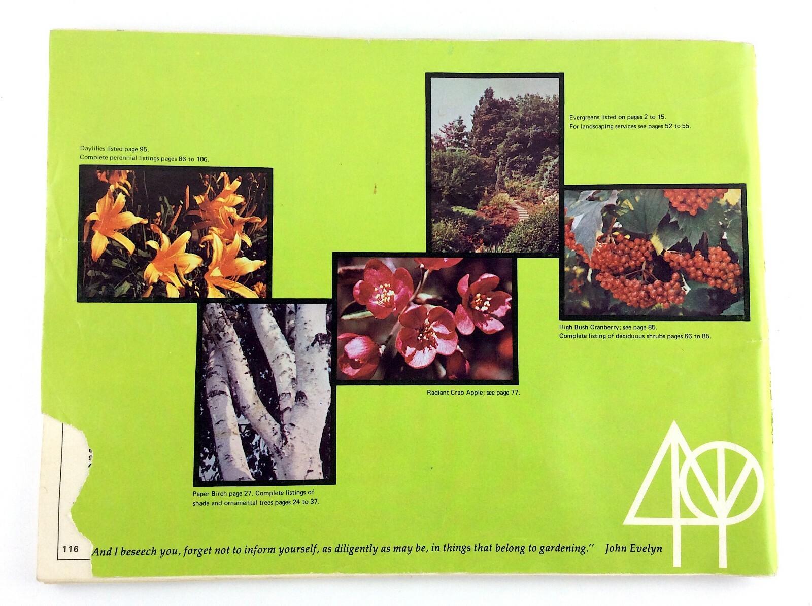 Sheridan Nurseries 1971 Garden Plants Flowers Booklet Guide Catalog L346