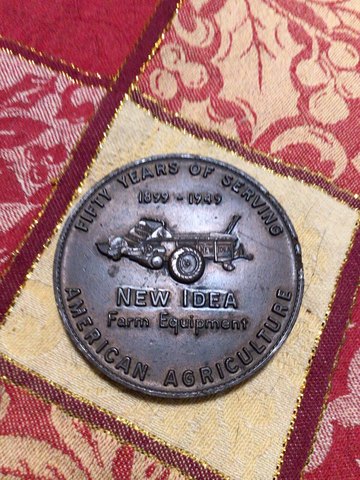 1899 – 1949 New Idea Farm Equipment Fifty Years Of Serving. . 3 Inch Metal Med