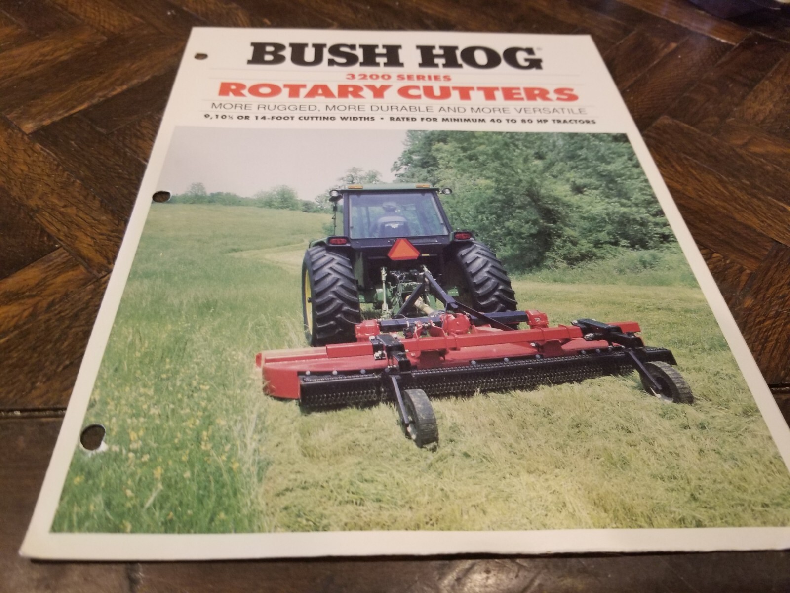 BUSH HOG Rotary Cutter Sales Brochure 4 Pages 3209 3210 3214