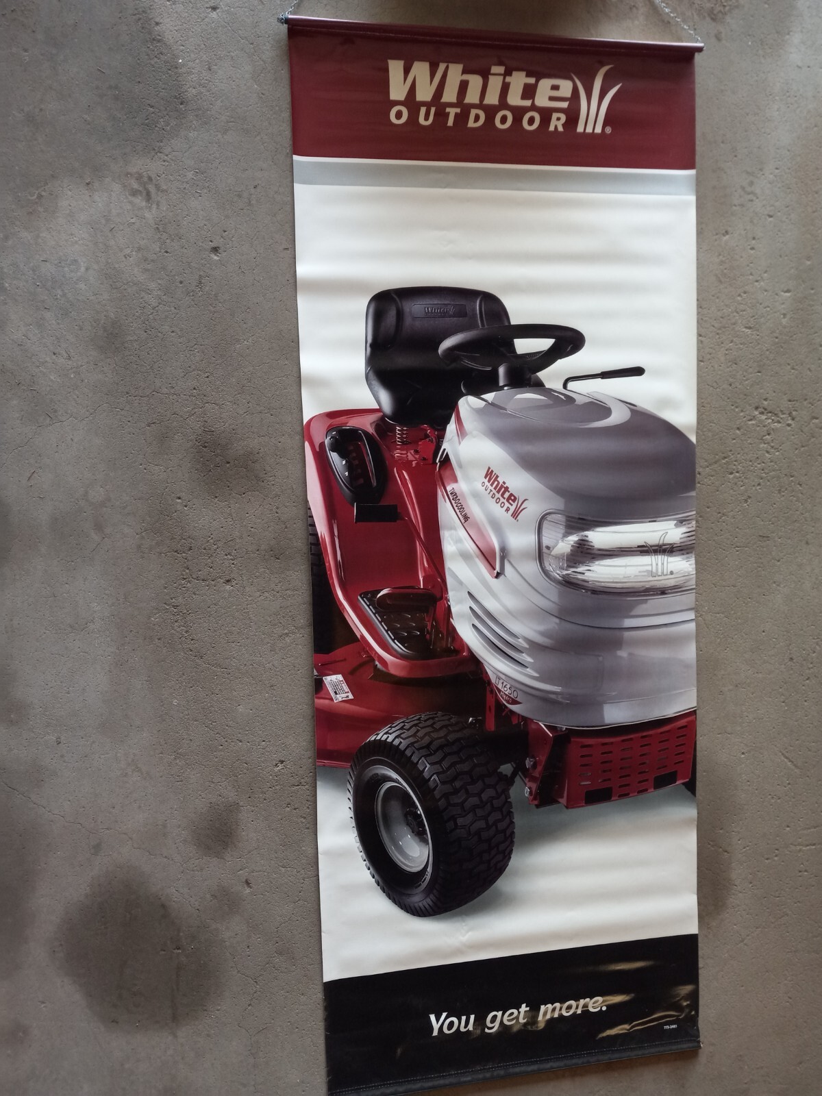 White Outdoors and MTD banners and poster