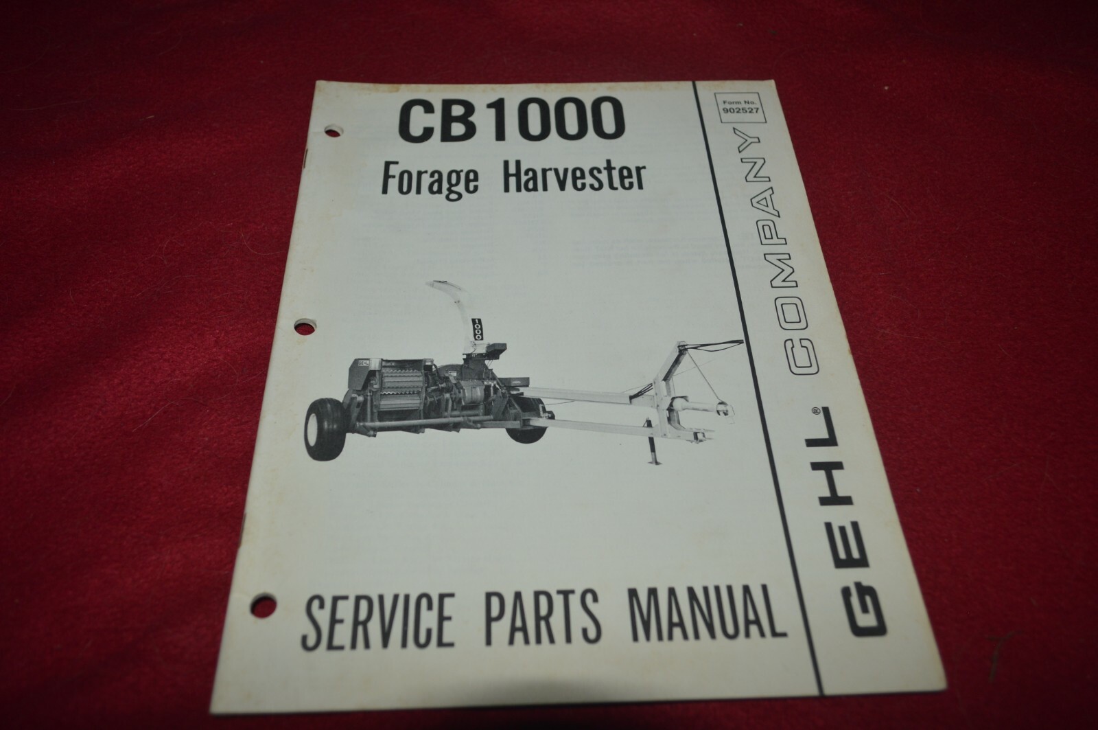 Gehl 1000 Forage Harvester Parts Book Manual BASE