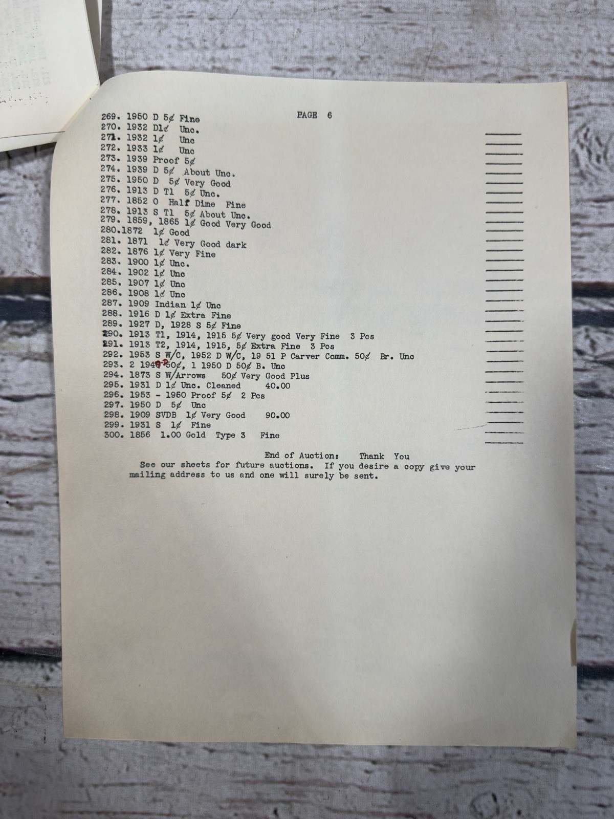 VTG Coin Auction Jack Klaussen Auctioneer 1962 Bid Info Guide Booklet Handout