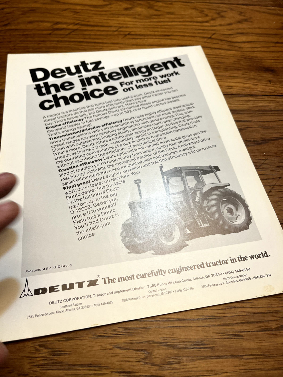Deutz Fahr Tractor More Work Less Fuel Brochure FCCA