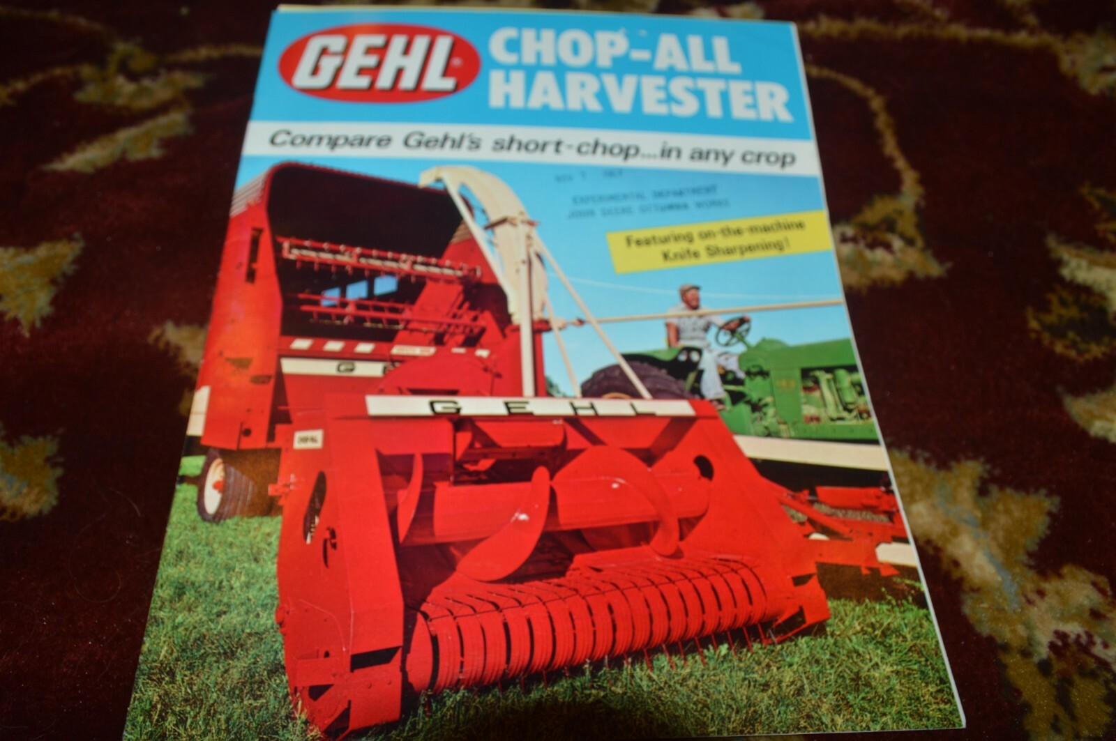 Gehl Chop All Forage Harvester For 1967 Brochure FCCA