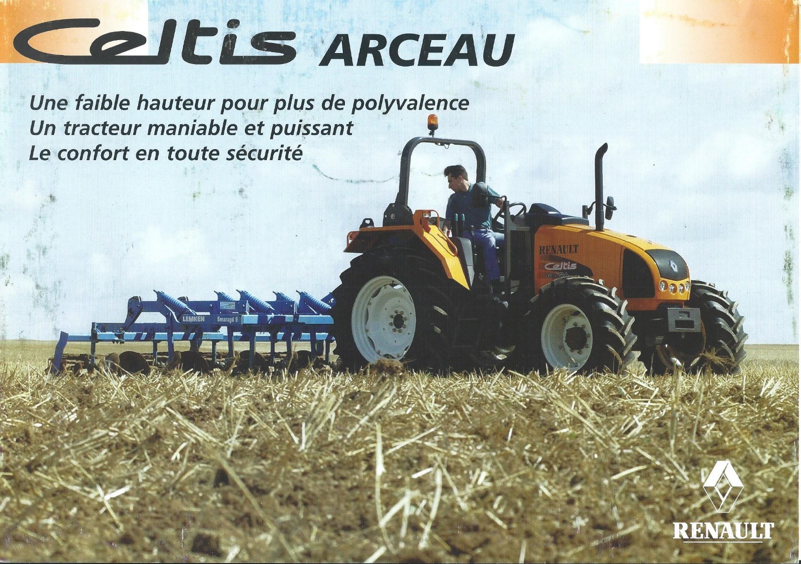 Farm Tractor Brochure Ad – Renault – Celtis Arceau c2003 FRENCH language (F6469)