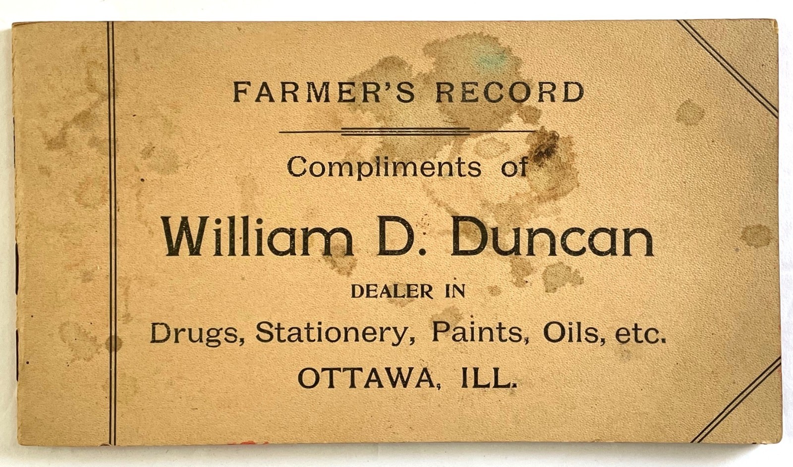 1940s A Treatise on Easy Farm Bookkeeping Ottawa IL Farmer&rsquo;s Record