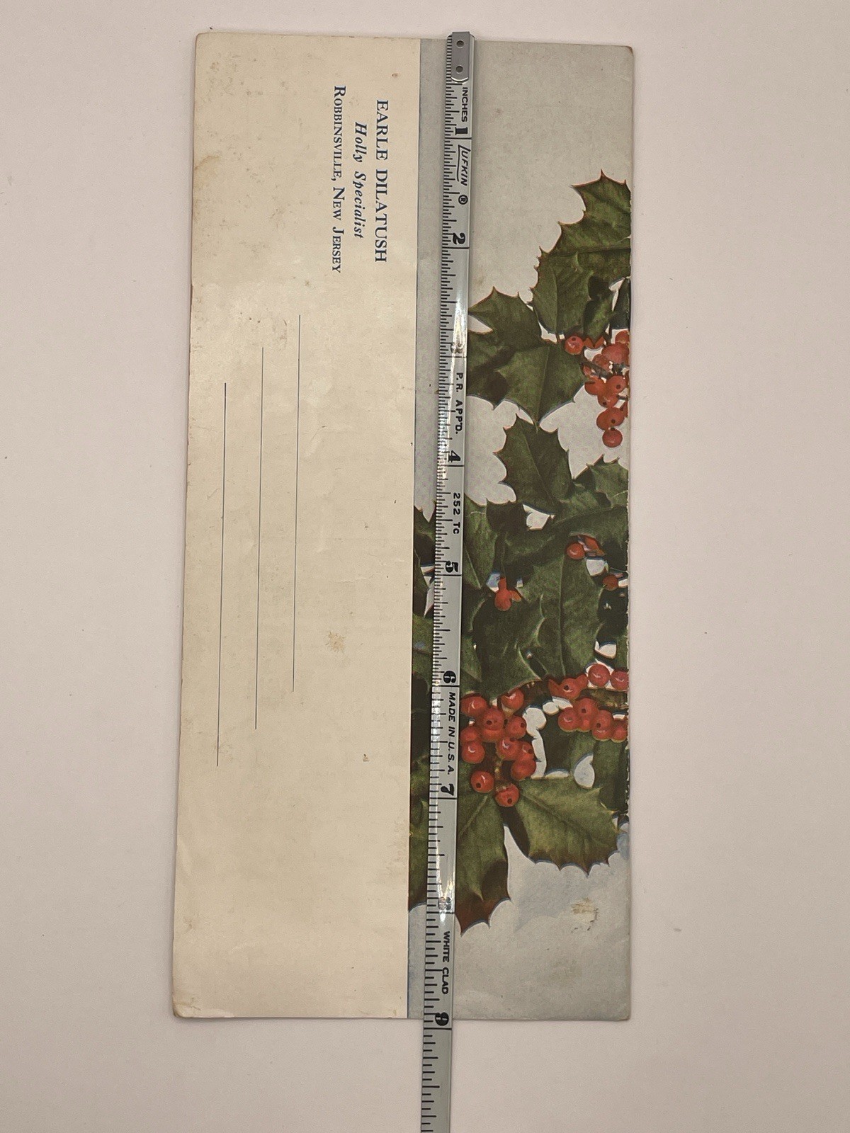 Earle Dilatush Holly Farm/Holly Specialist brochure- New jersey – 4×9