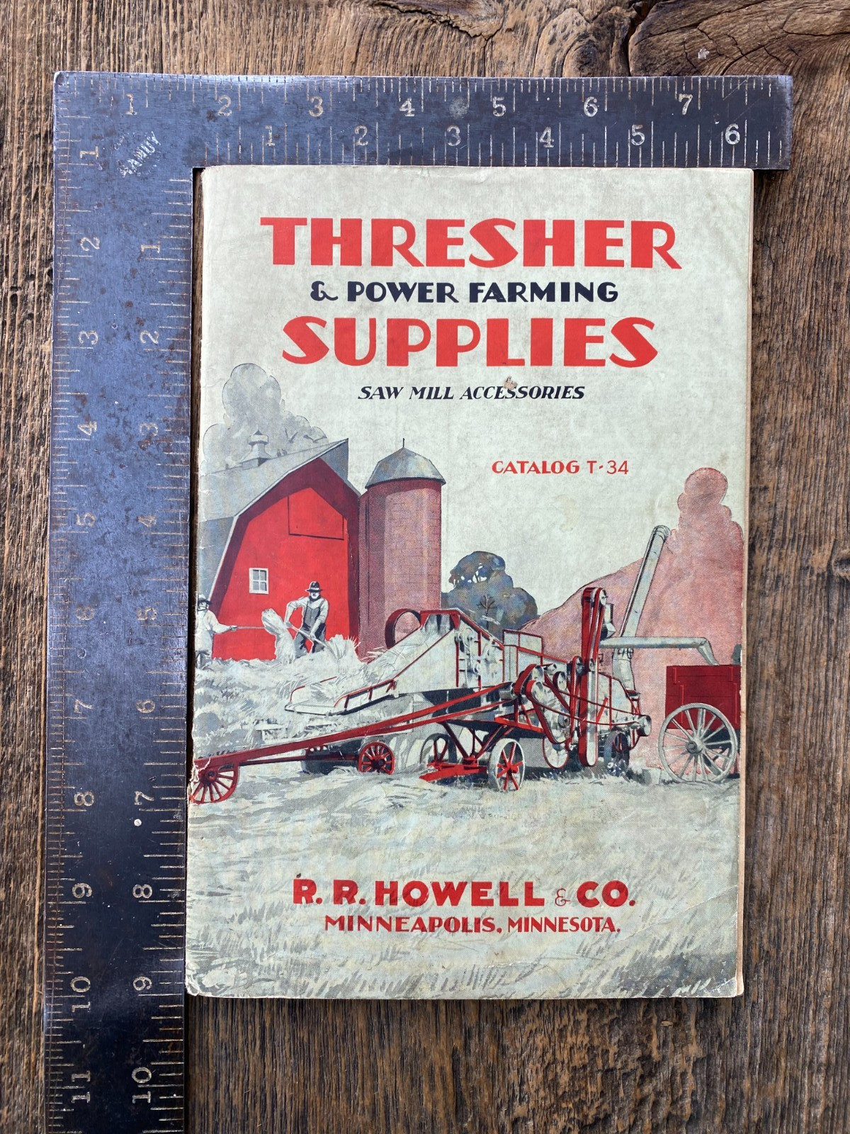 R.R. Howell Thresher & Power Farming Supply Catalog T-34 Minneapolis MN 1934