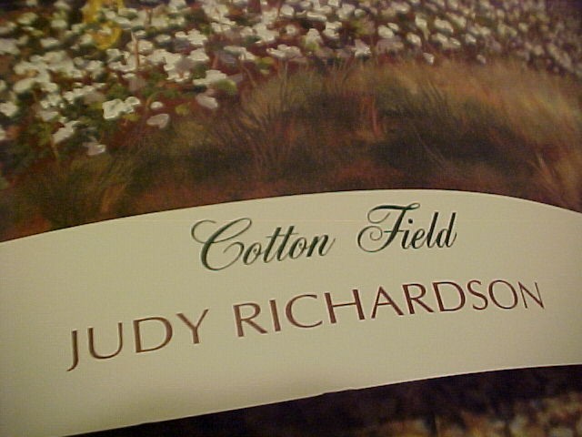 14&Prime; X 17&Prime; JOHN DEERE COTTON FIELD COLOR PRINT BY JUDY RICHARDSON NEW ******