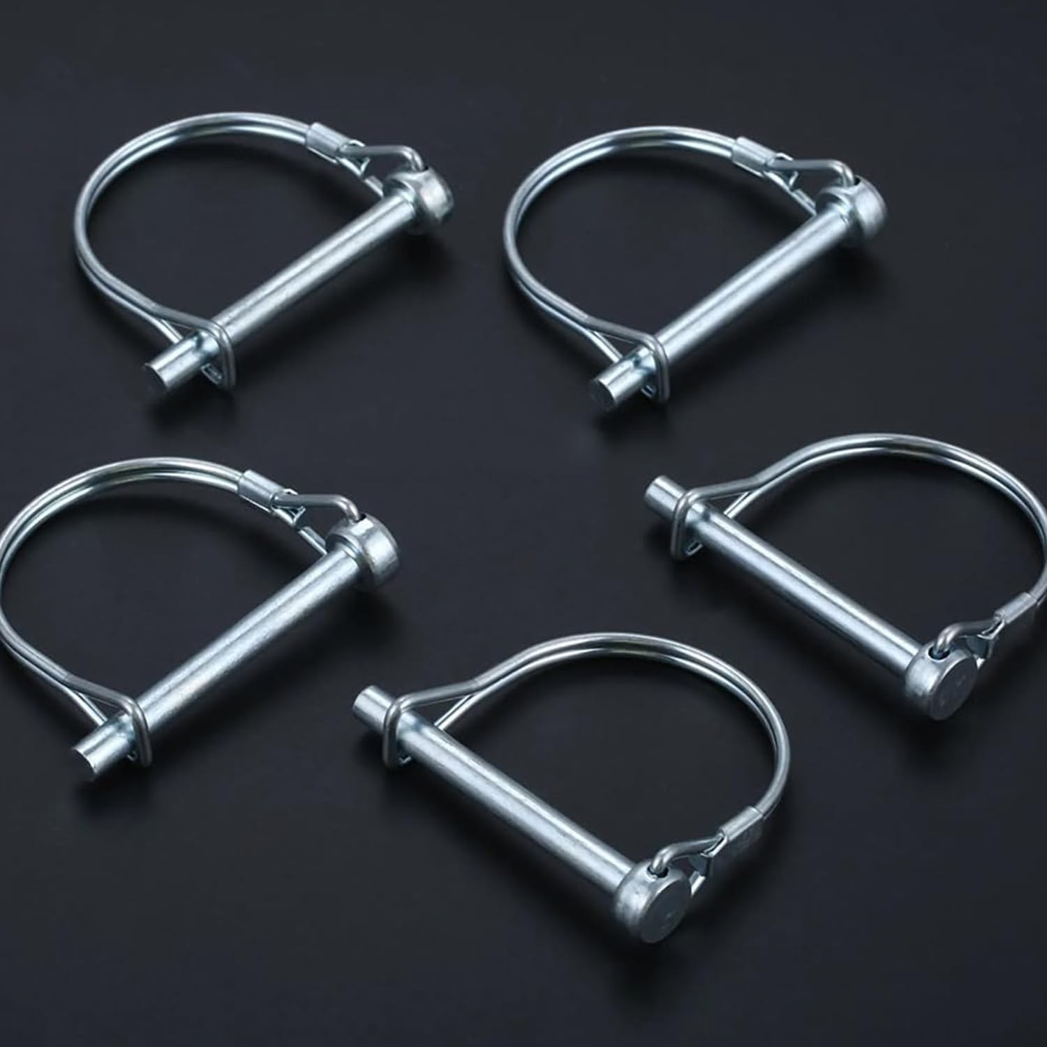 6 Pack 1/4×4 Inch Long Trailer Coupler Pin, Heavy Duty Towing Equipment Pin S…